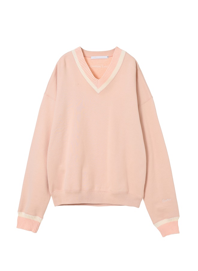 Vネック”テニス”スウェットシャツ(PKxOW-36)