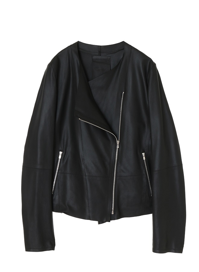 スクエアヘムZIP-UPジャケット(BLACK-36)