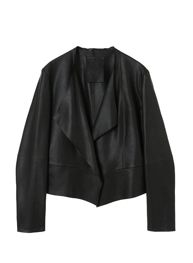 スクエアヘムカーディガン(BLACK-36)