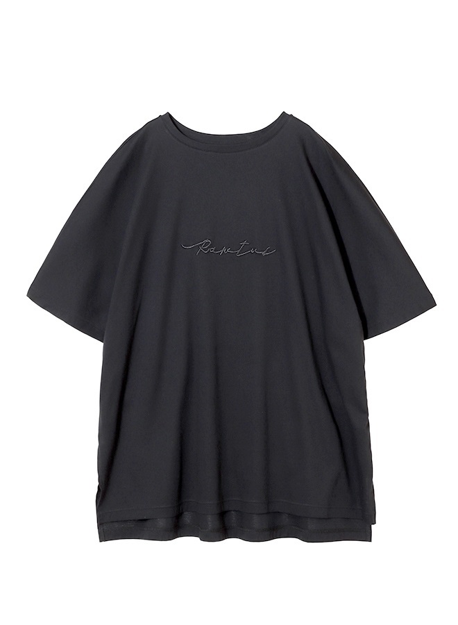 ロゴ刺繍チュニックTEE