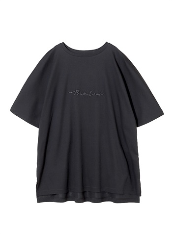 ロゴ刺繍チュニックTEE