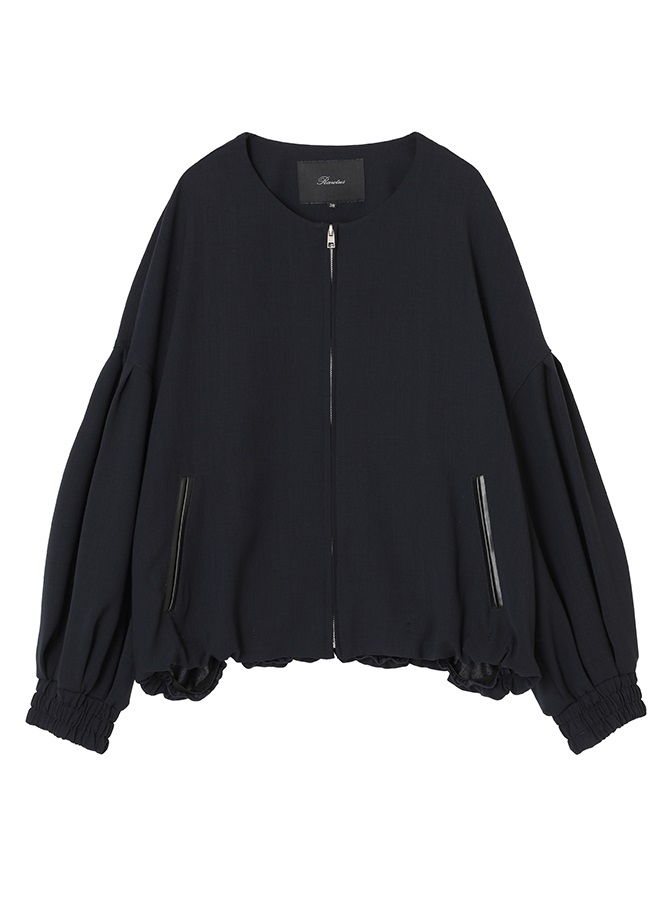 バレルスリーブジップアップジャケット(NAVY-36)