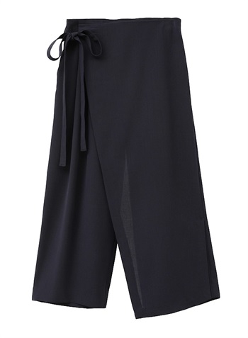 ラップエプロンクロップドパンツ(NAVY-36)