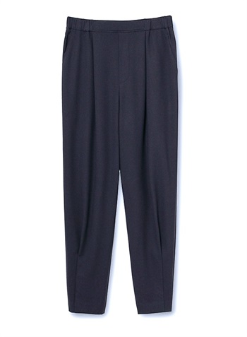 アンクル丈タックヘムパンツ(NAVY-36)