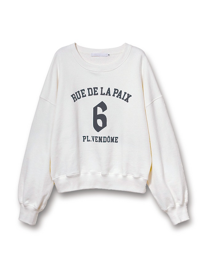 ビンテージロゴプリントスウェットシャツ(WHITE-36)