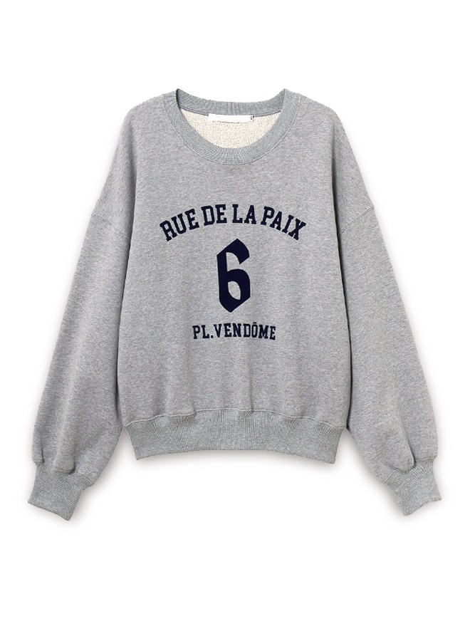 ビンテージロゴプリントスウェットシャツ(HEATHER-38)