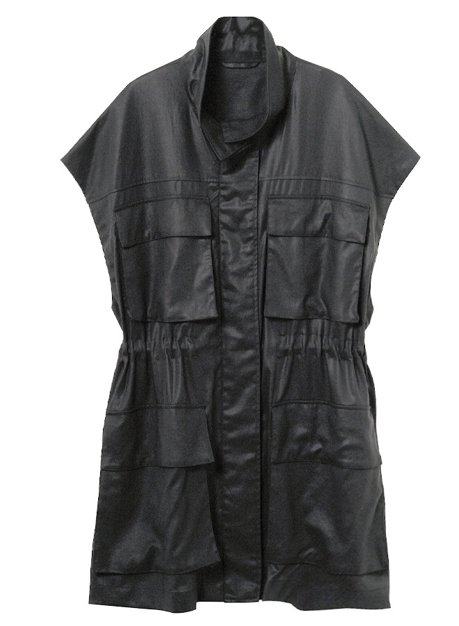 スリーブレスフィールドジャケット(BLACK-36)