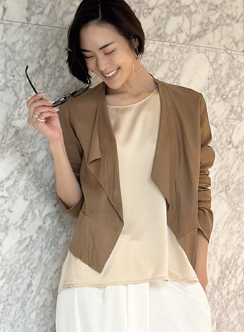 スクエアヘムカーディガン