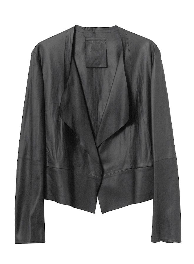 スクエアヘムカーディガン(BLACK-36)