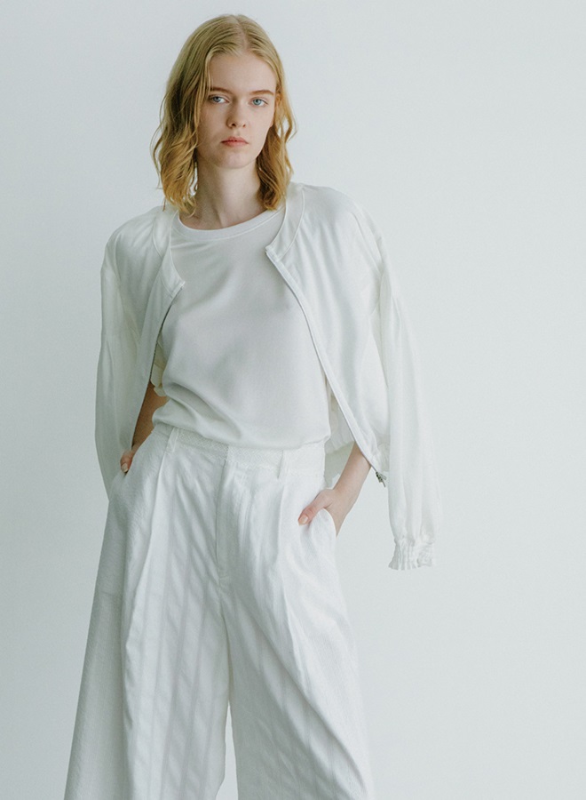 ピンタックスリーブシアージャケット