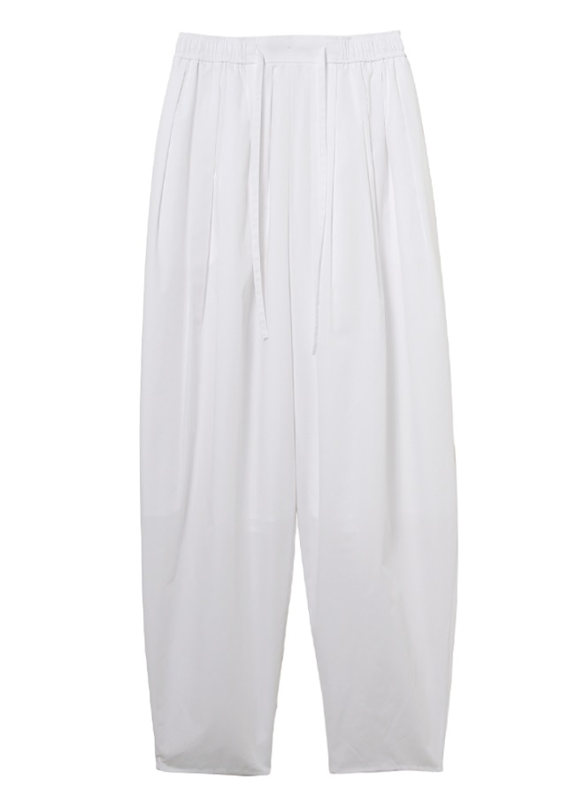 ドローストリングプリーツパンツ(WHITE-36)