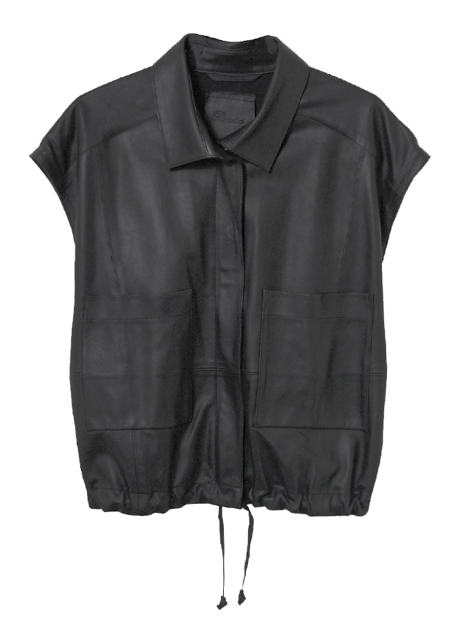 クロップドスリーブレスTOP(BLACK-36)