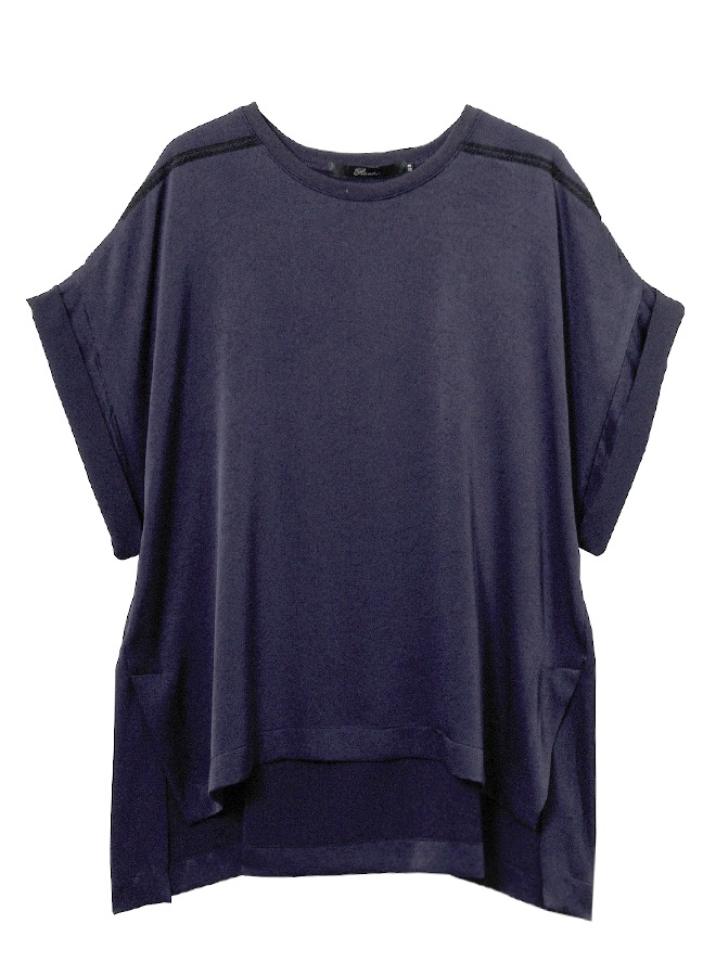 ターンナップスリーブトップ(NAVY-36)